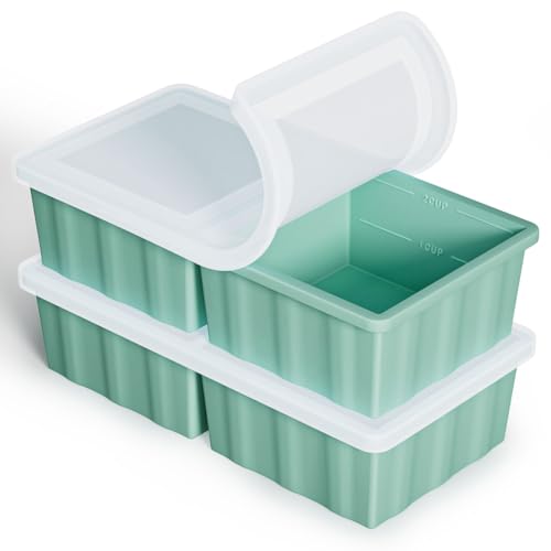Silicone Freezer Tray for Soup Ice Cubes:
