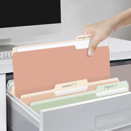 Modern SUNEE File Folders, 18 Pack Manilla Folders 8.5 Collection