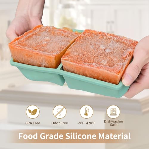 Silicone Freezer Tray for Soup Ice Cubes: