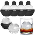 Silicone Ice Ball Molds for Whiskey - Set of 4 Set